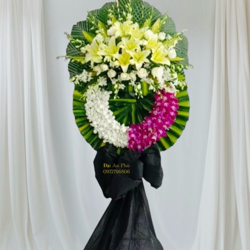 Hoa tươi sa đéc,hoa chia buồn, hoa đám tang #HCB18