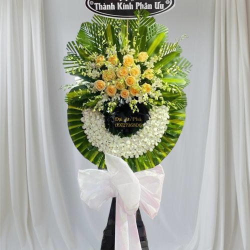 Hoa tươi sa đéc,hoa chia buồn, hoa đám tang #HCB19