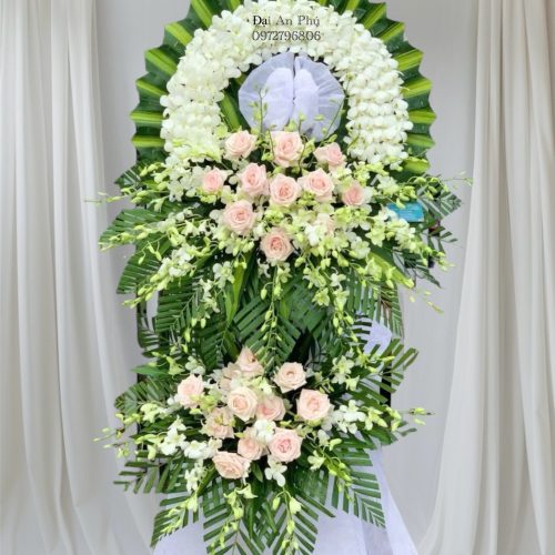 Vòng hoa viếng Thông Gia #HCB28 ,.shop hoa đám tang Sa Đéc