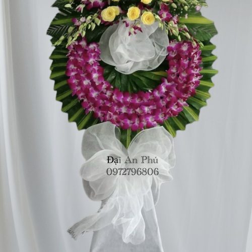 Vòng hoa chia buồn, hoa đám tang #HCB06 ,.điện hoa Sa Đéc