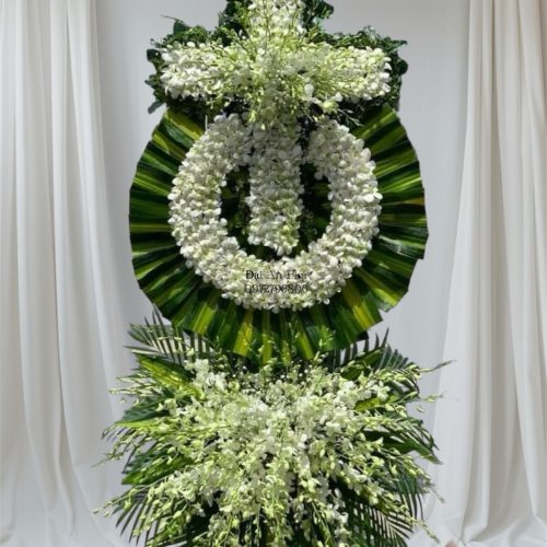 Điện hoa chia buồn, vòng hoa đám tang Sa Đéc #HCB43