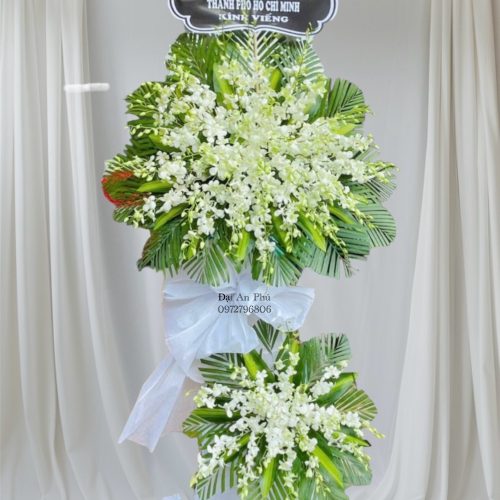 Hoa chia buồn, hoa đám tang #HCB30 ,.dịch vụ hoa tang lễ Sa Đéc